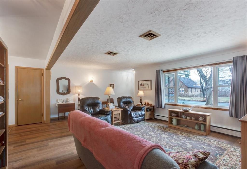 New luxury vinyl plank flooring on the main level