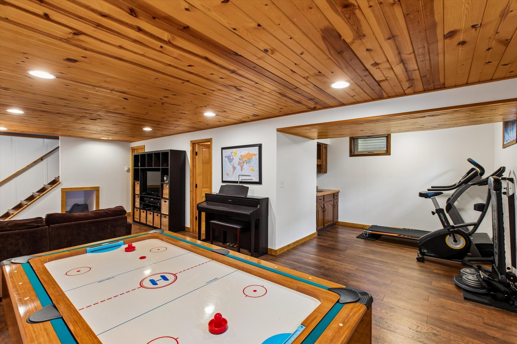Game Room and view toward the wet bar area.