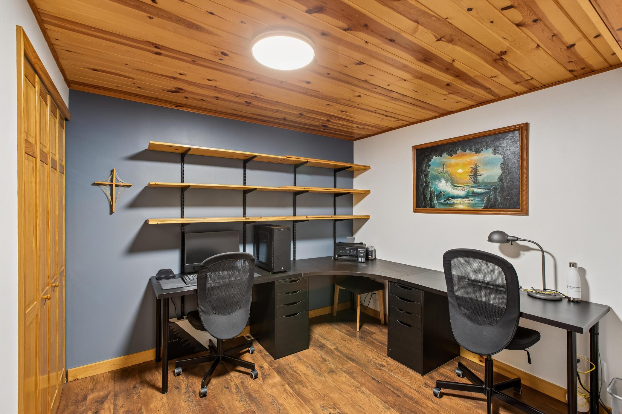 Home office with closet - Lower Level.