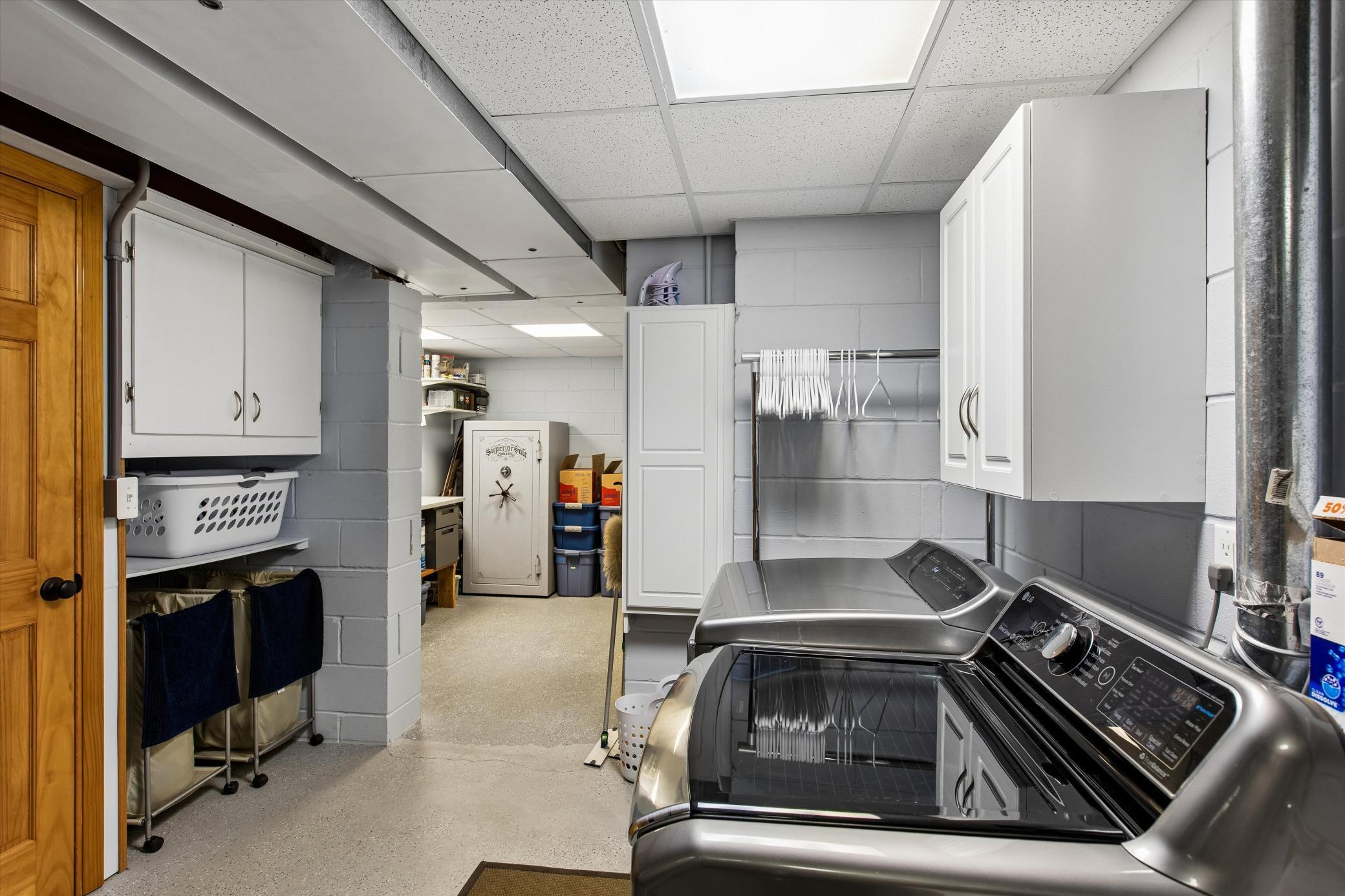Smart Storage areas. Plus a cabinet for the ironing board and iron.