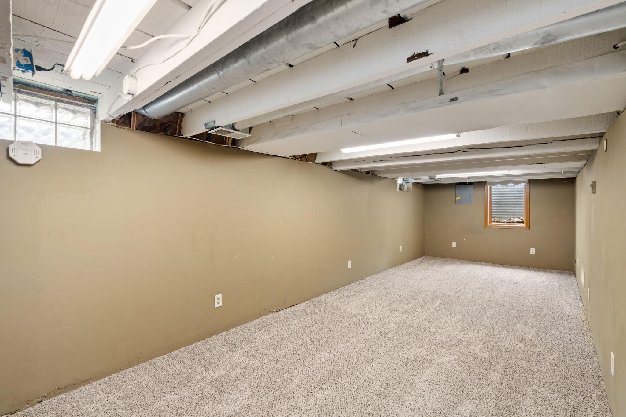 Partially Finished Basement