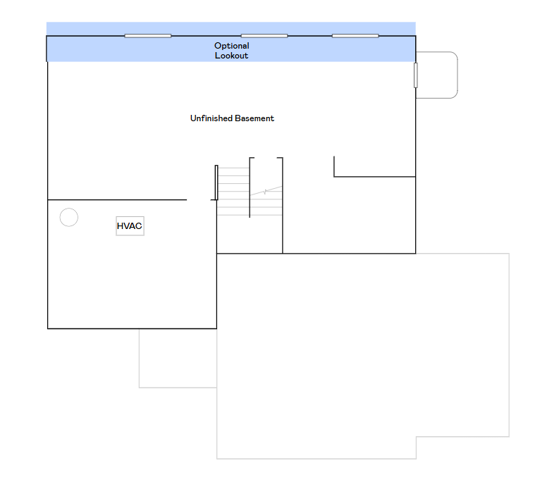 Basement floorplan.
