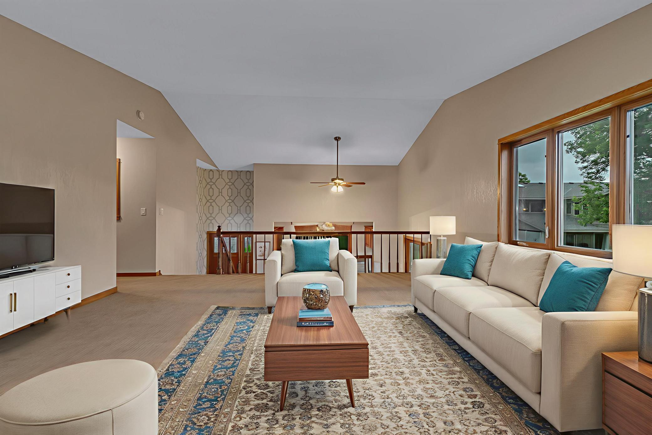 Living Room - virtually staged