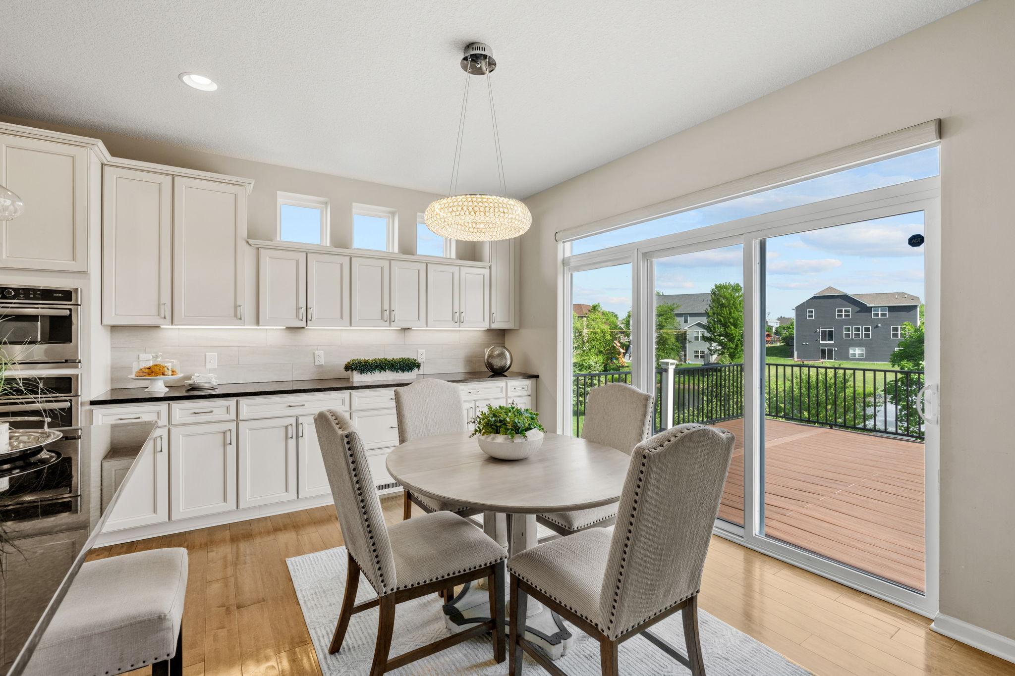 Sliding doors draw in endless natural light and offer smooth access to the backyard, making summer barbecues and entertaining effortless.