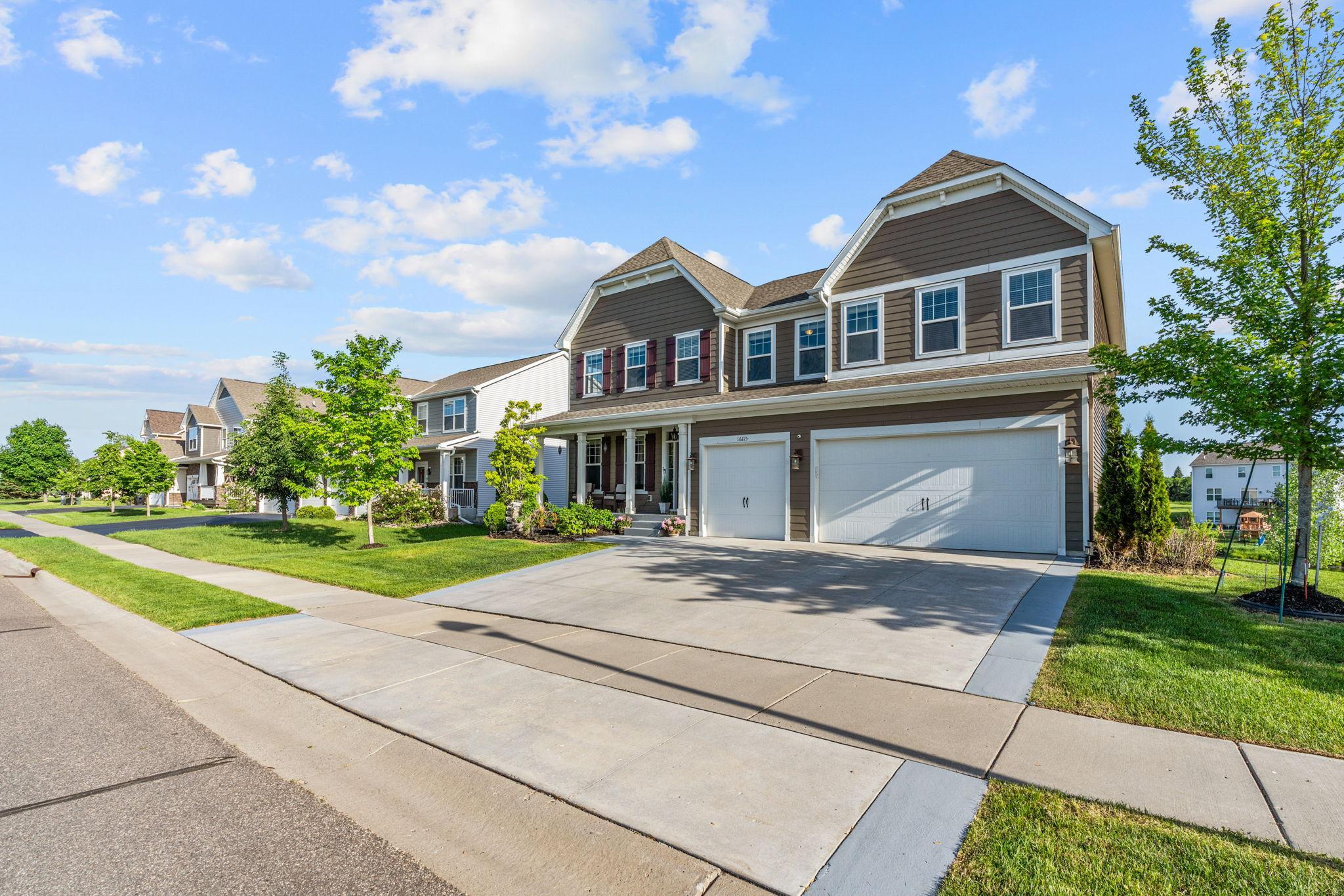 Situated in a highly desirable, quiet neighborhood, this home features clean sidewalk paths, mature trees, and a grand presence that stands out on the block.