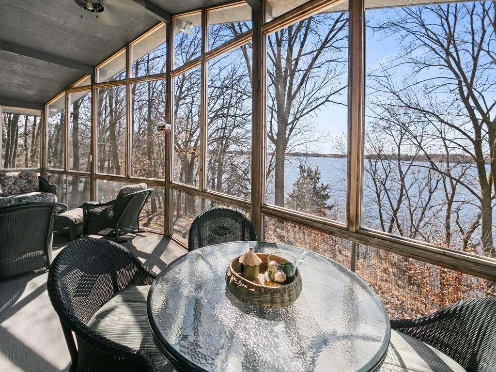 Views for days out of your 3 season screened in porch!