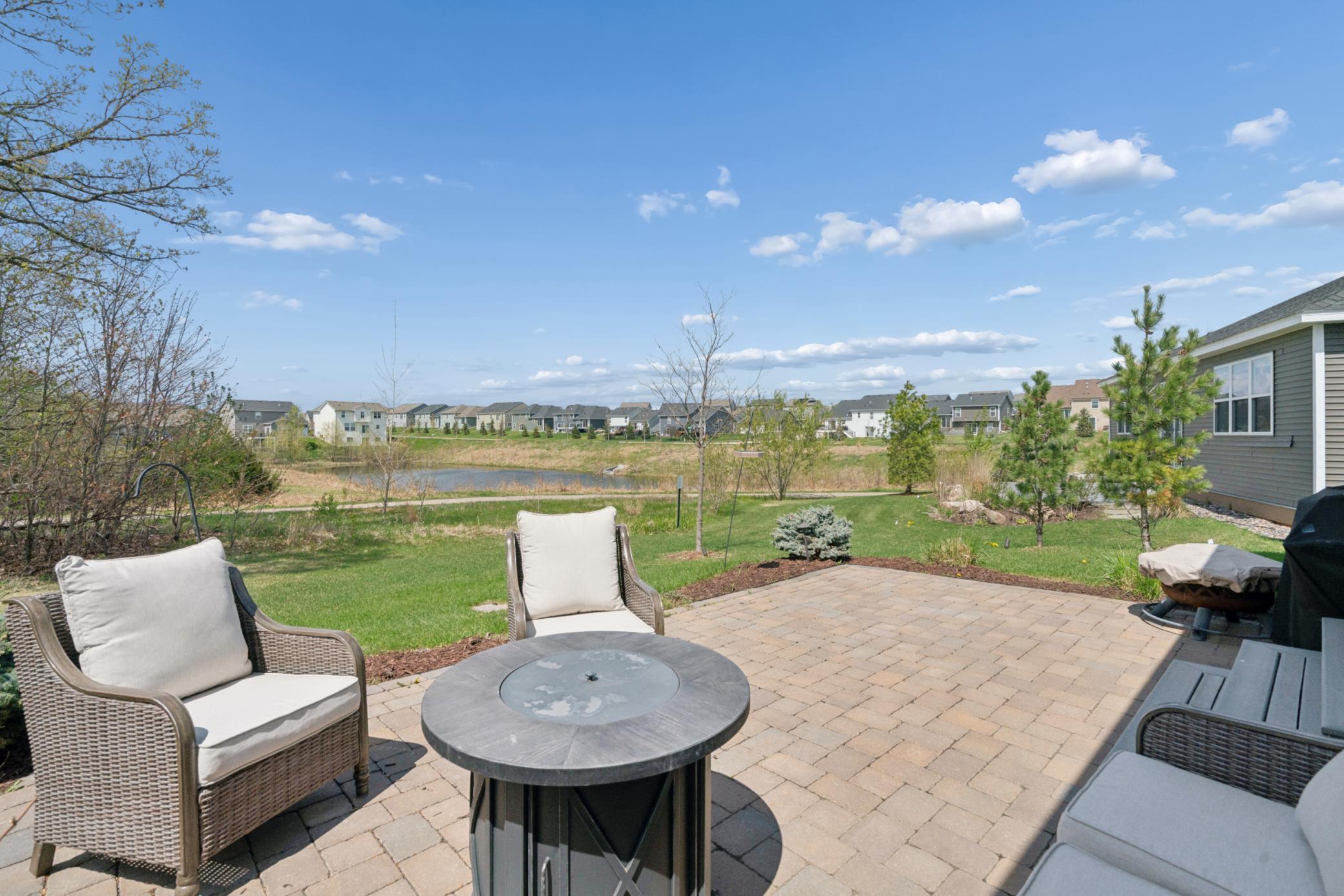 Relax and unwind with serene water views and easy access to neighborhood trails.