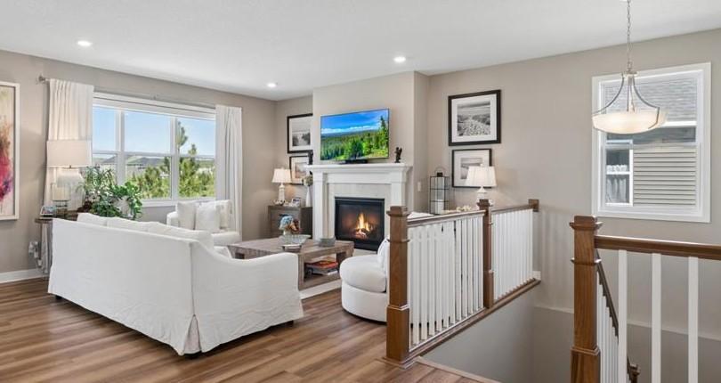 Bright & Open Main Living Space with Cozy Fireplace