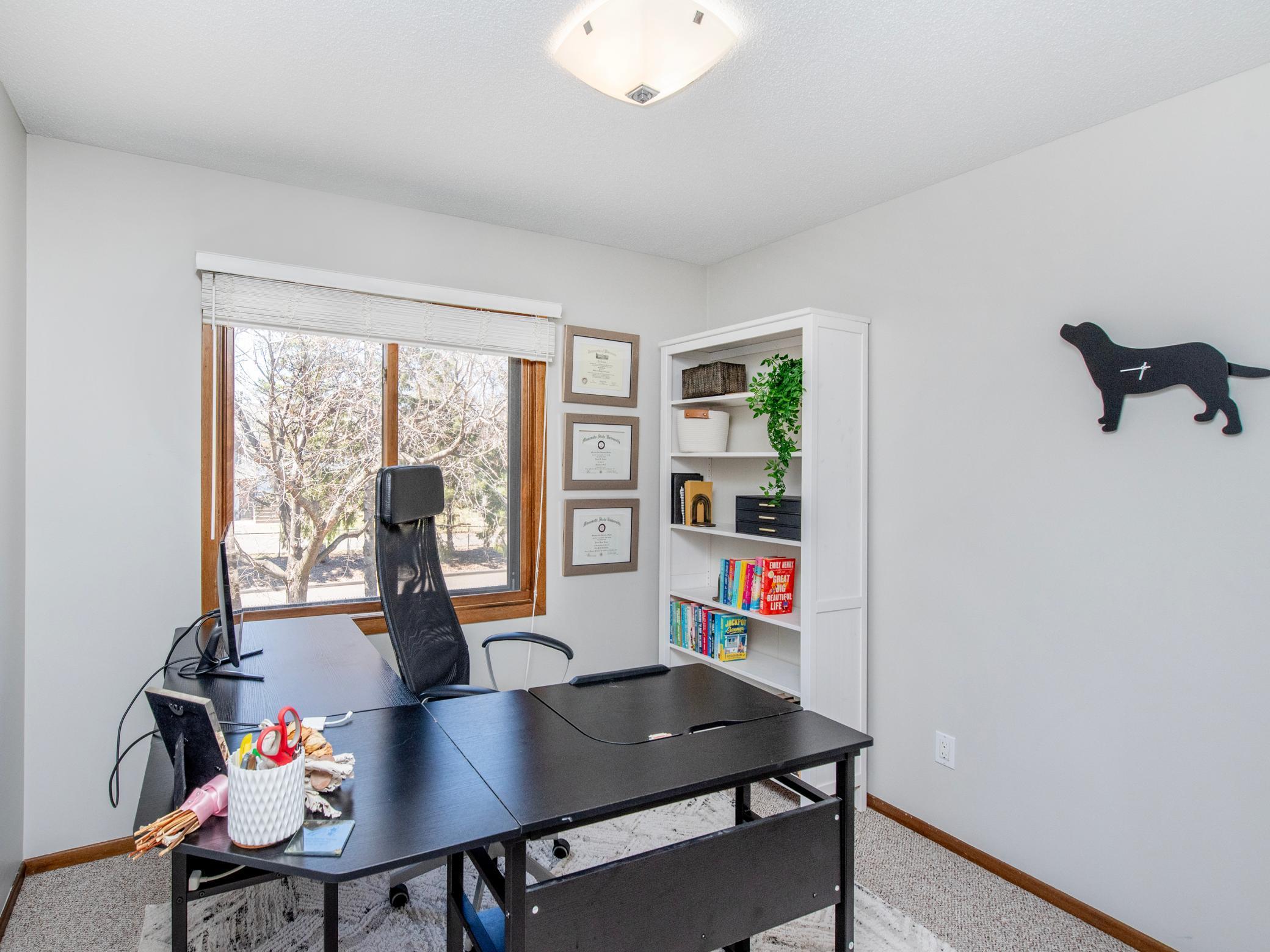 Bedroom #2 on the main level, currently used as an Office