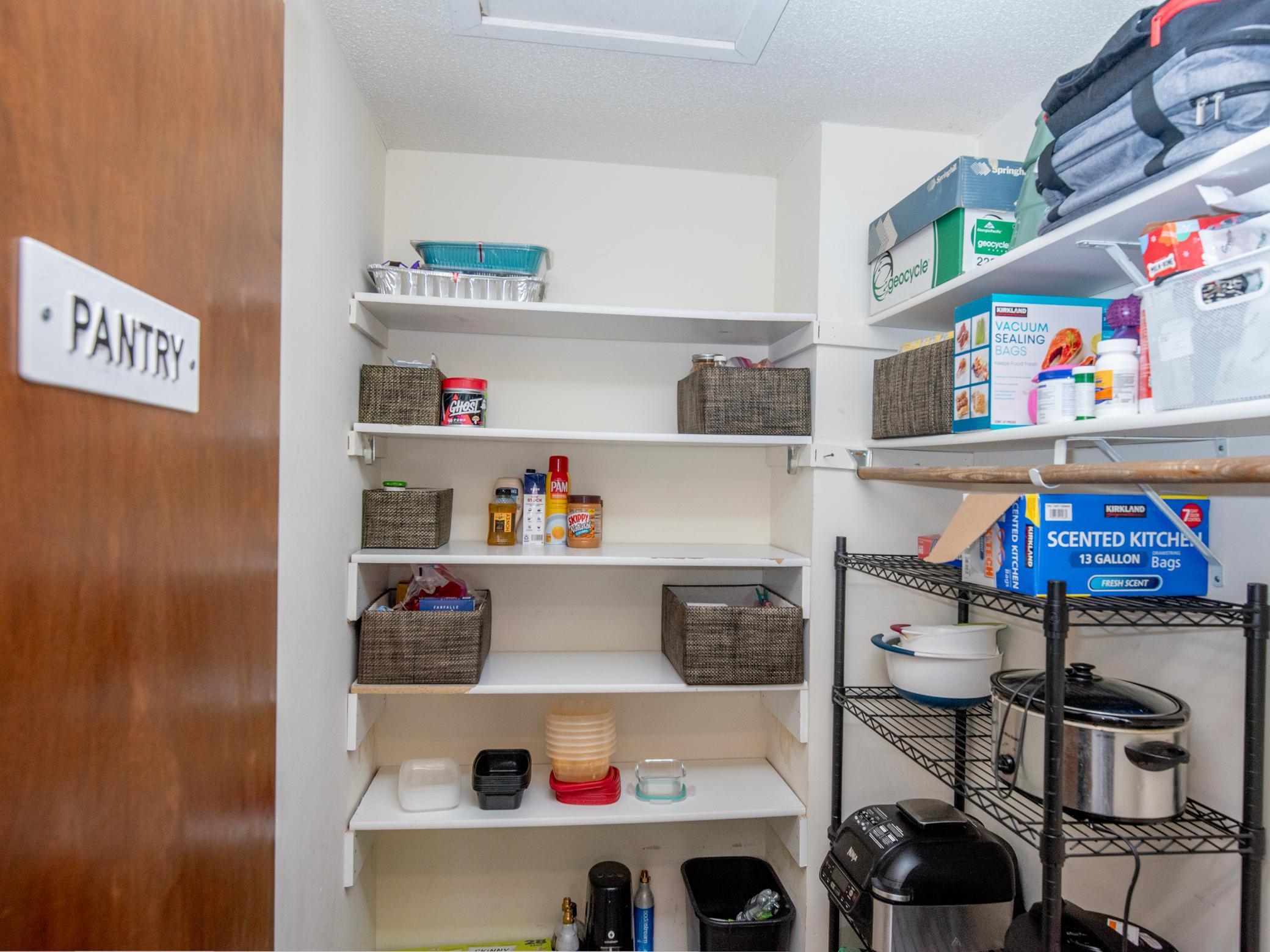 The Pantry is just off the Kitchen