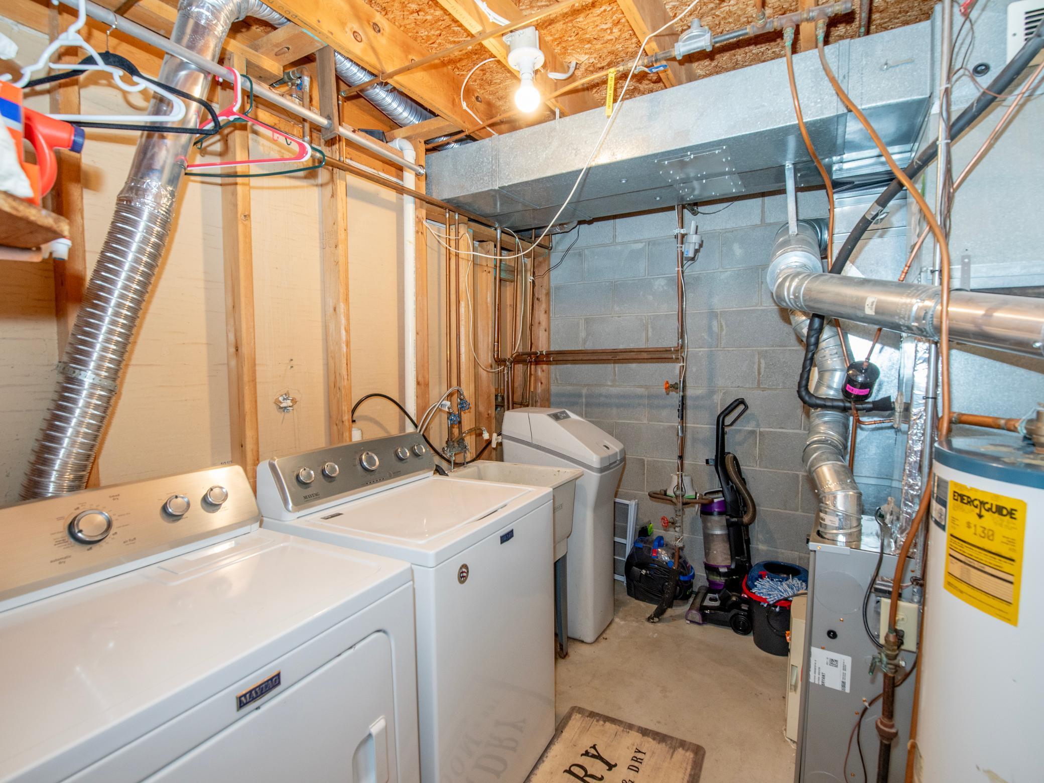 Laundry and mechanical room. Note the furnace was new in 2022