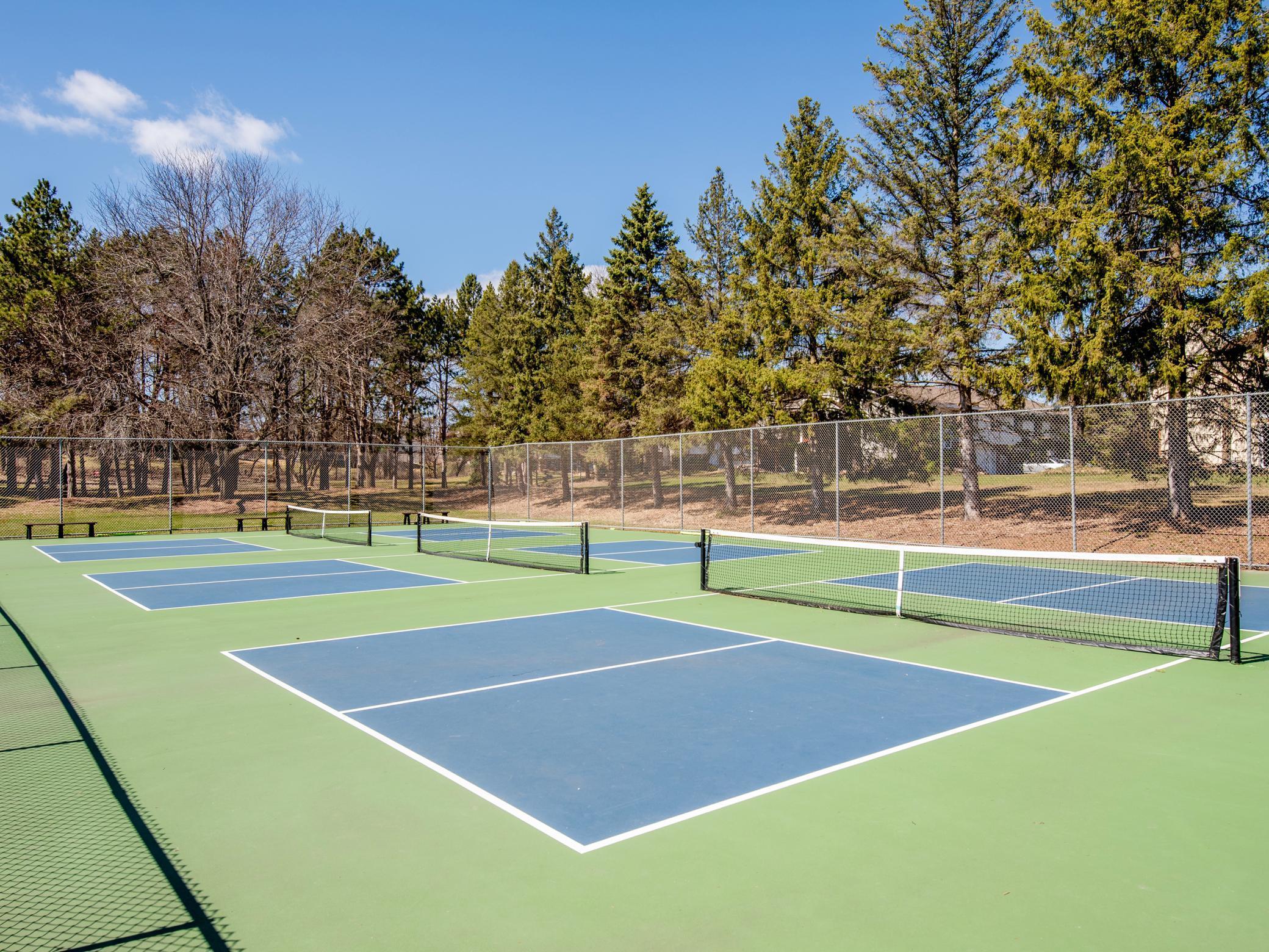 - - and pickle ball courts!!