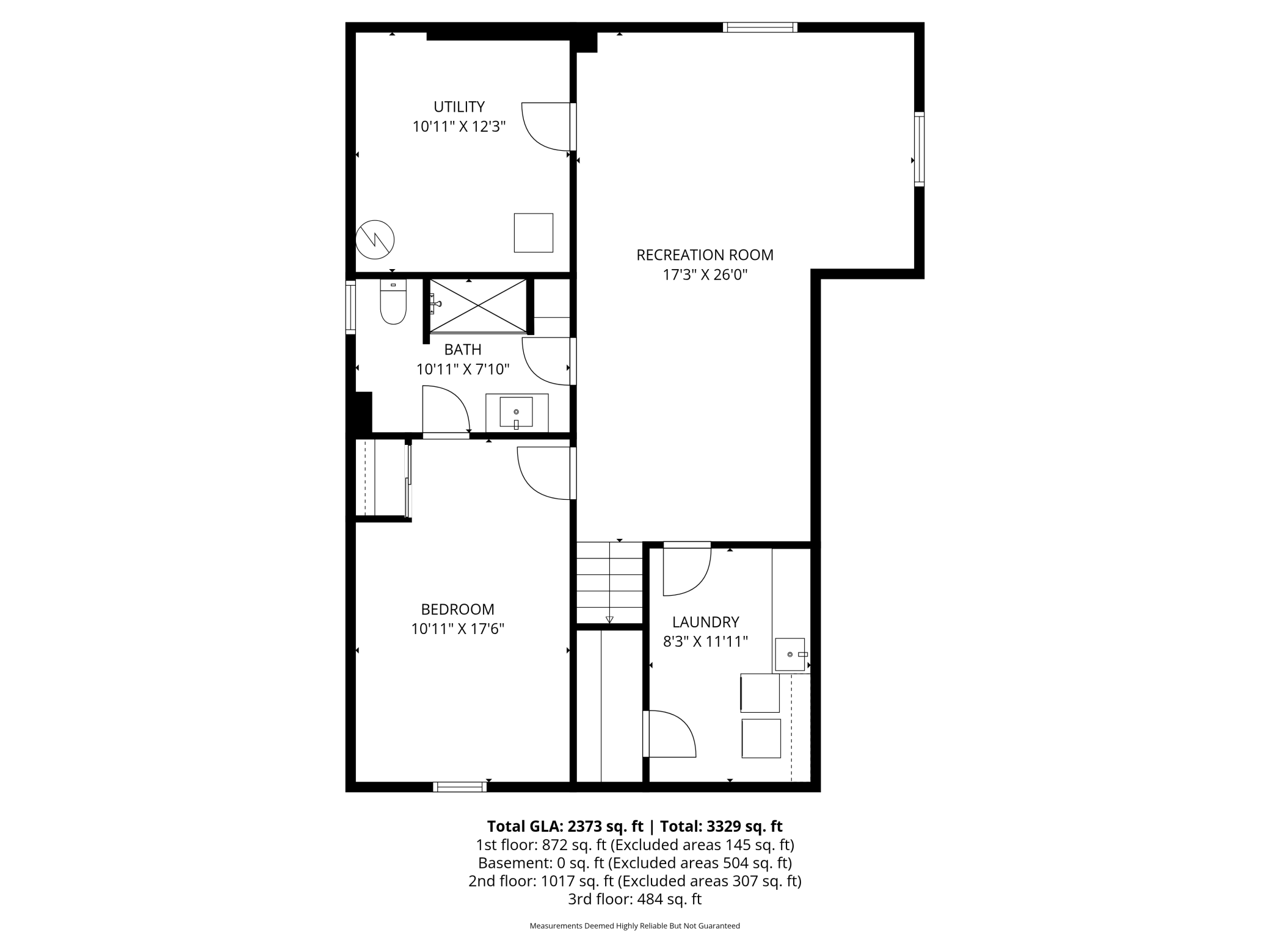 Basement floorplan. Full high resolution floorplans available in supplements.