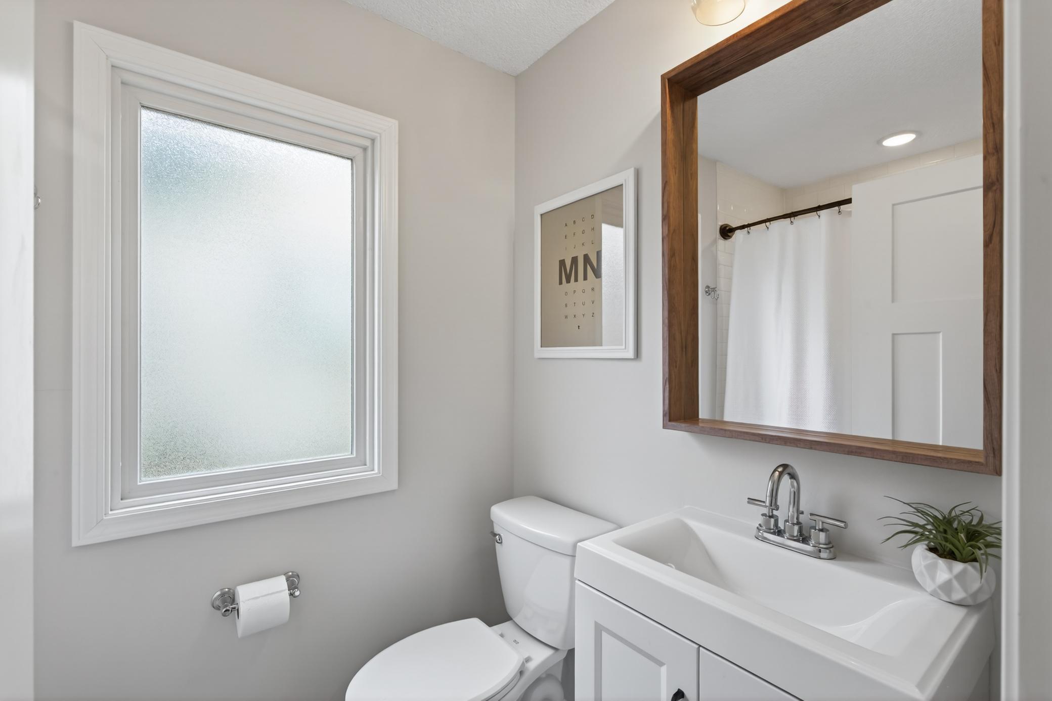 Full bath on main floor.