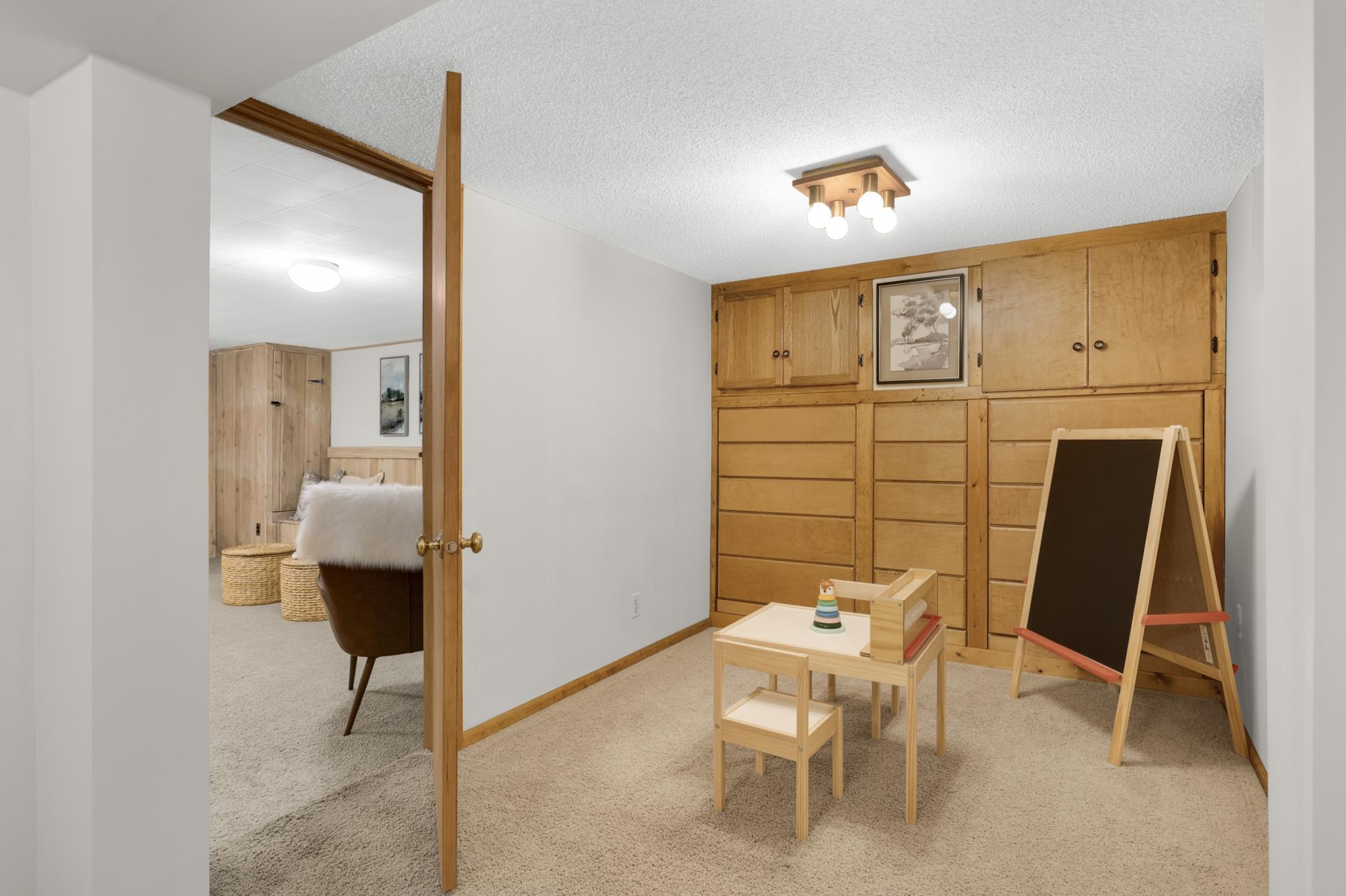 Flex room that can be used for an office or craft area