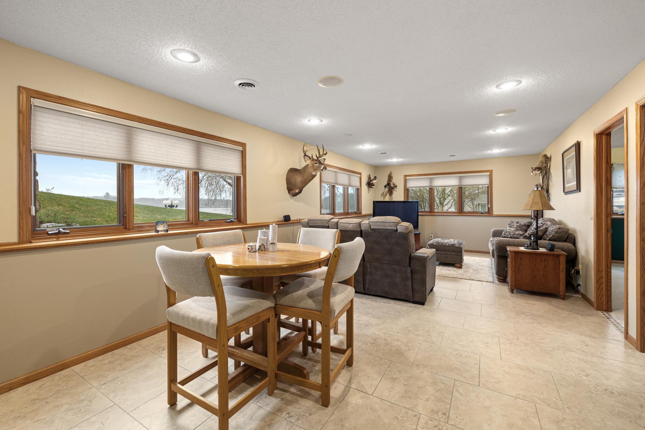 Bright & Airy Lower Family Room