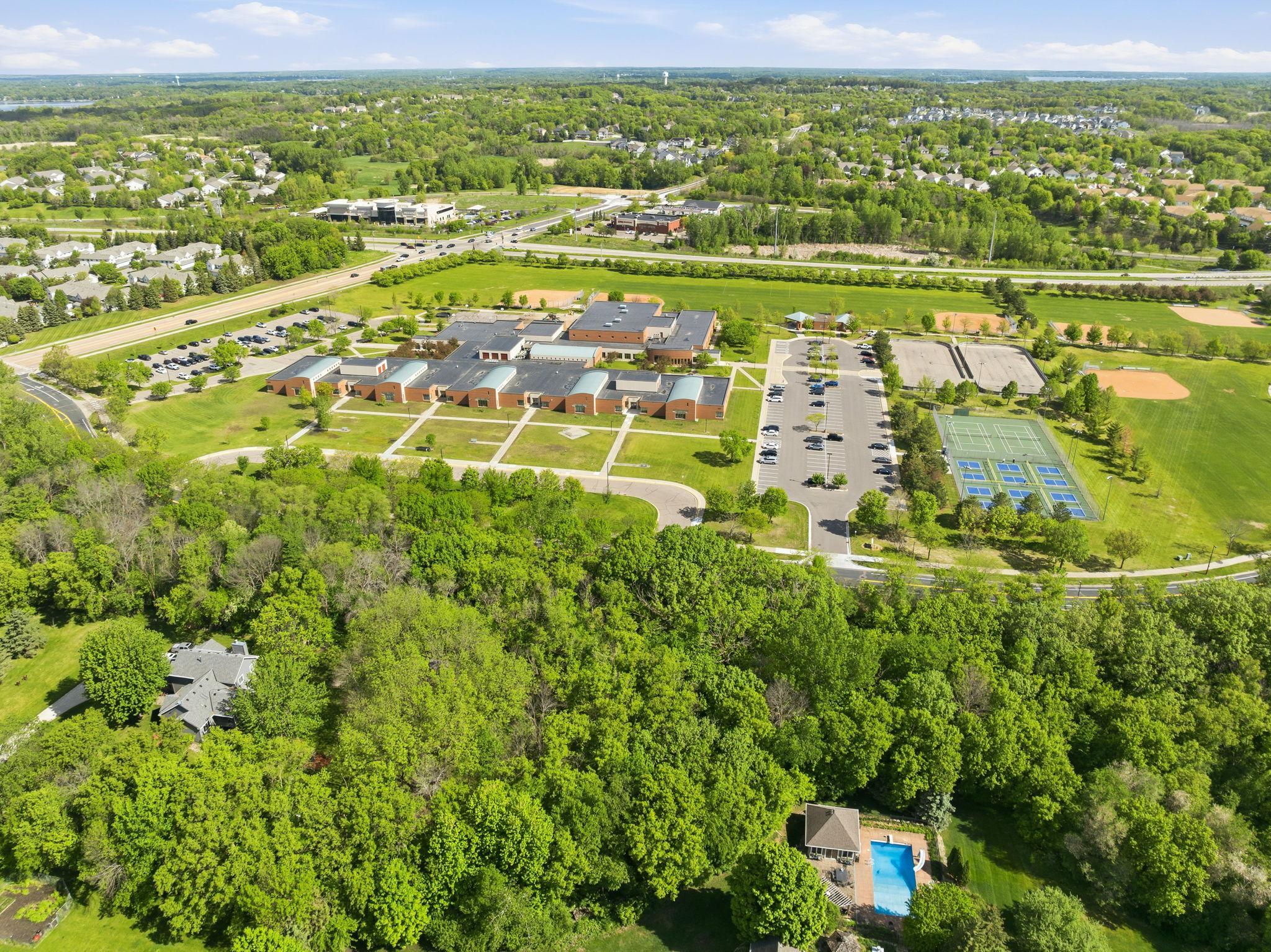 Bluff Creek Elementary School is located just 0.4 miles away, offering convenient access to highly regarded schools, recreational fields, and community amenities.