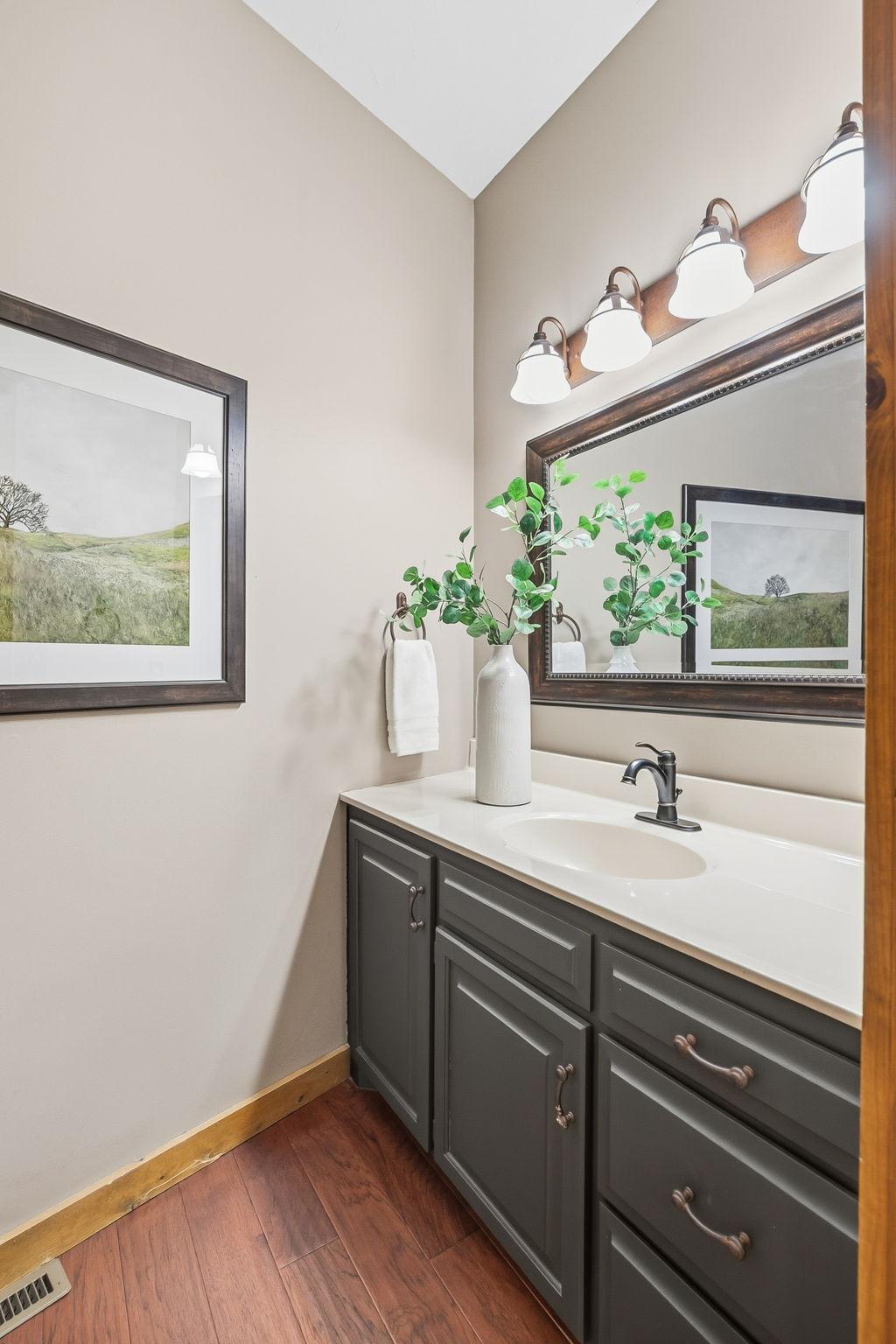 Main level half bath