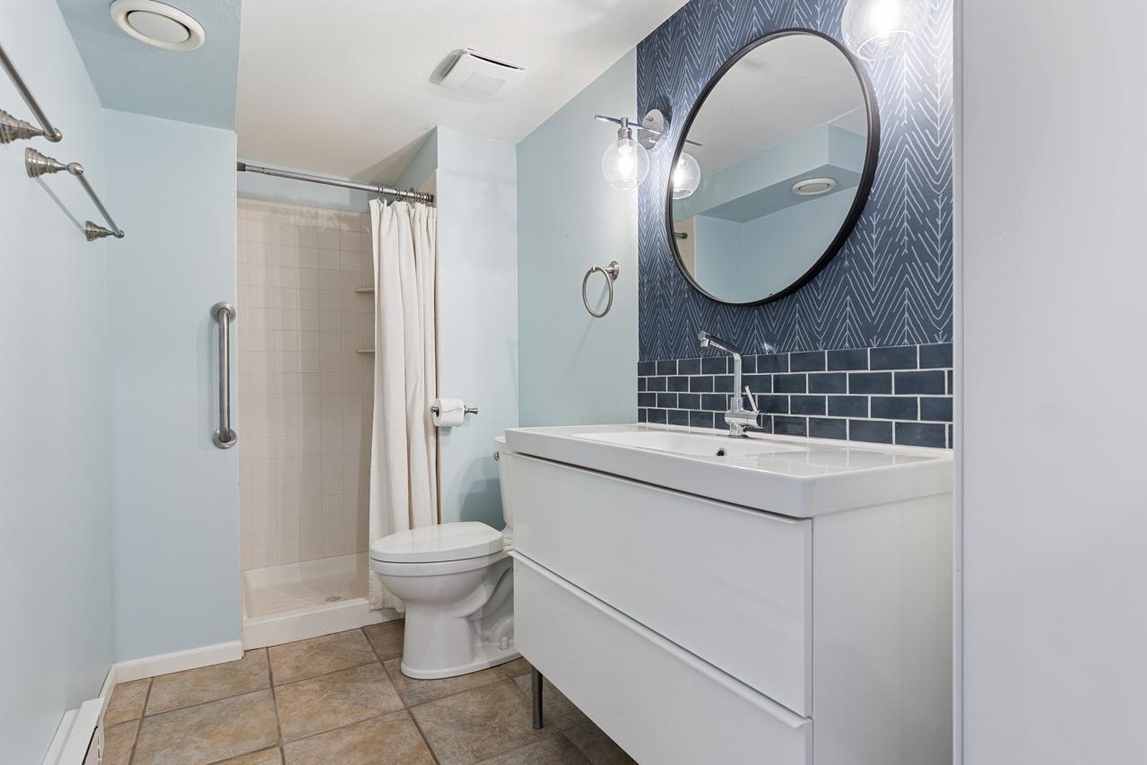 Updated lower level 3/4 Bathroom.