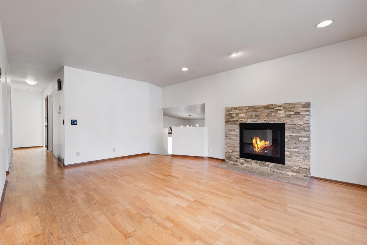Living Room with beautiful wood floors
