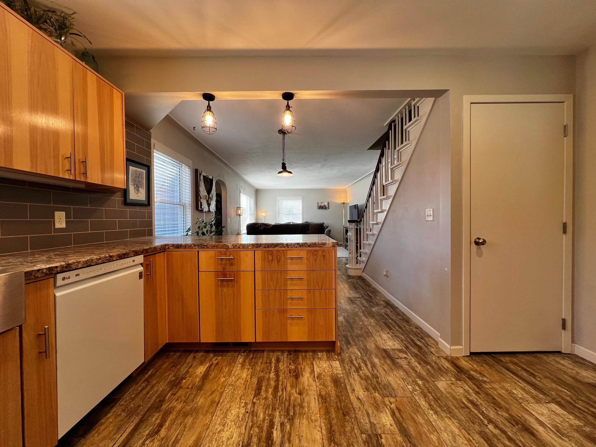 Love the open Kitchen looking into the Dining Room and Living Room.