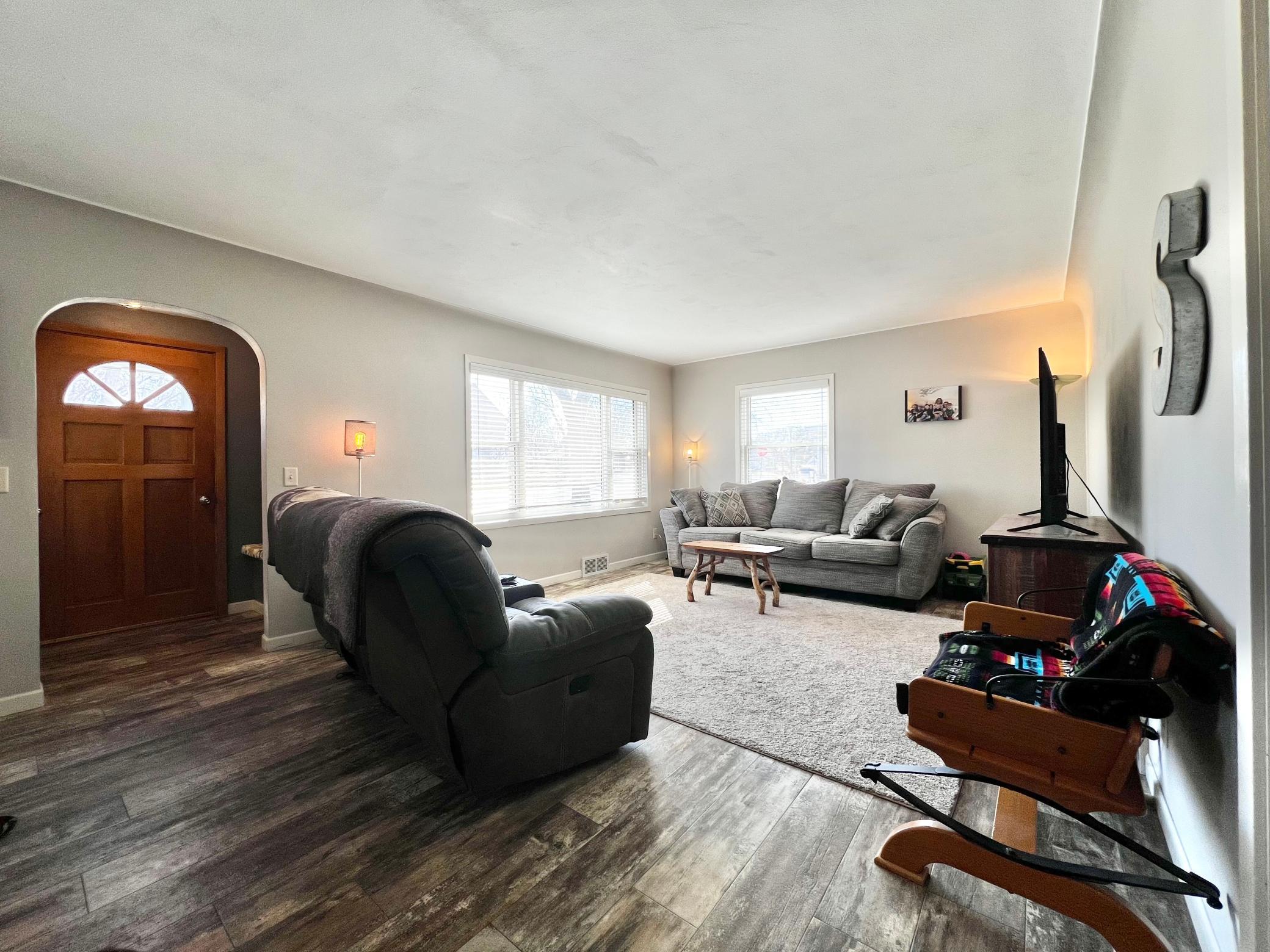 Living Room and Front Door