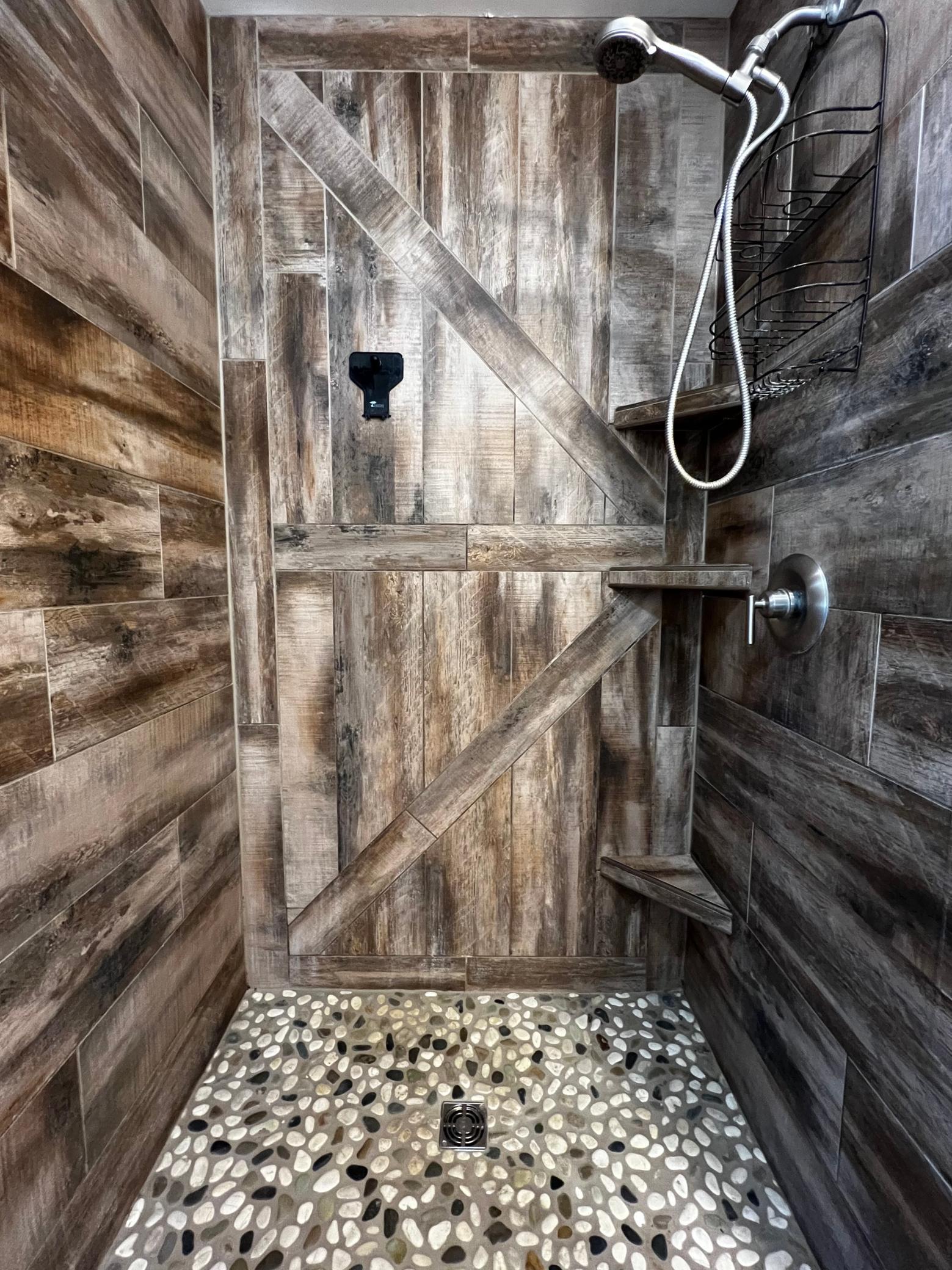 Detail of the Tiled Shower