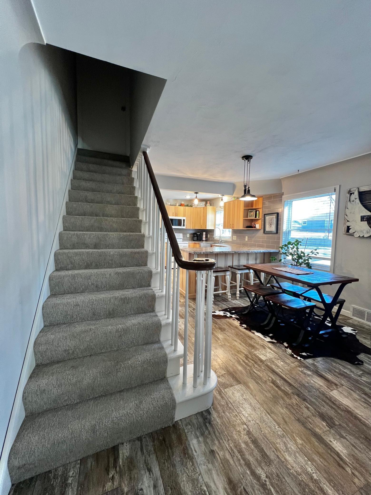 Open Staircase to 2nd floor.