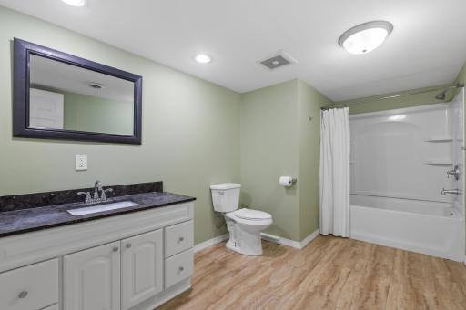 Lower level bath