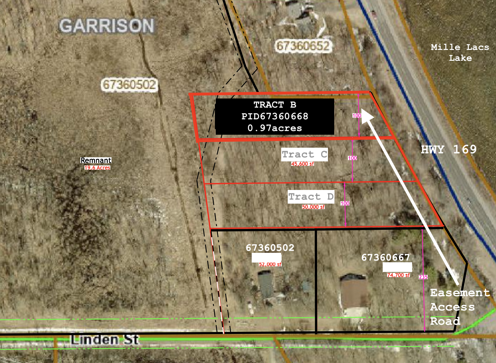 Property photo for TRACT B Linden Street, Garrison, MN 56450