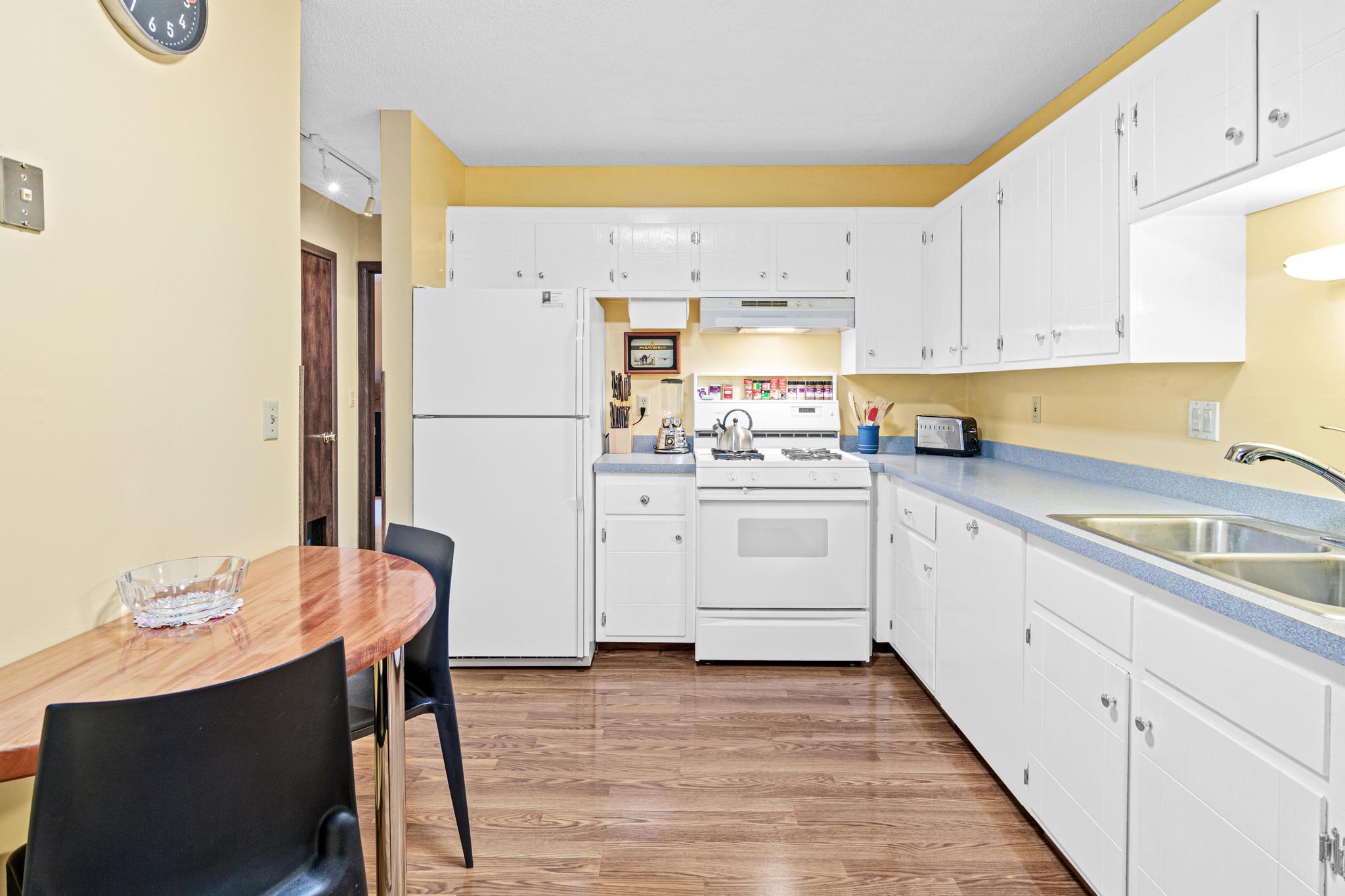 Kitchen is large enough to eat-in!
