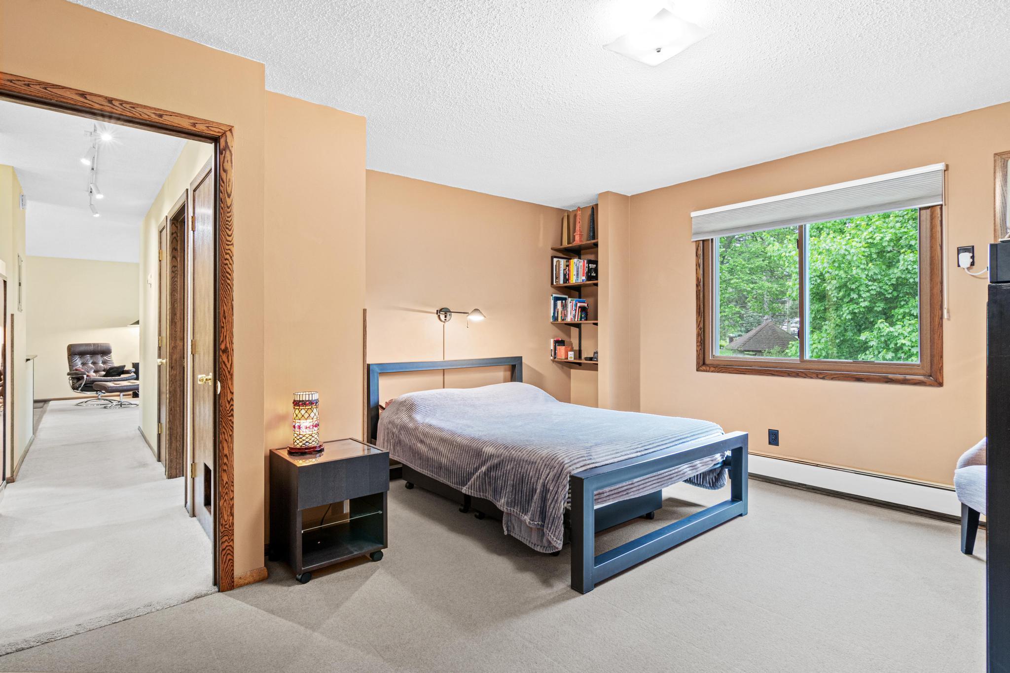 Extra large Primary Suite- owner extended this space several years ago so this unit has a larger bedroom than the others!