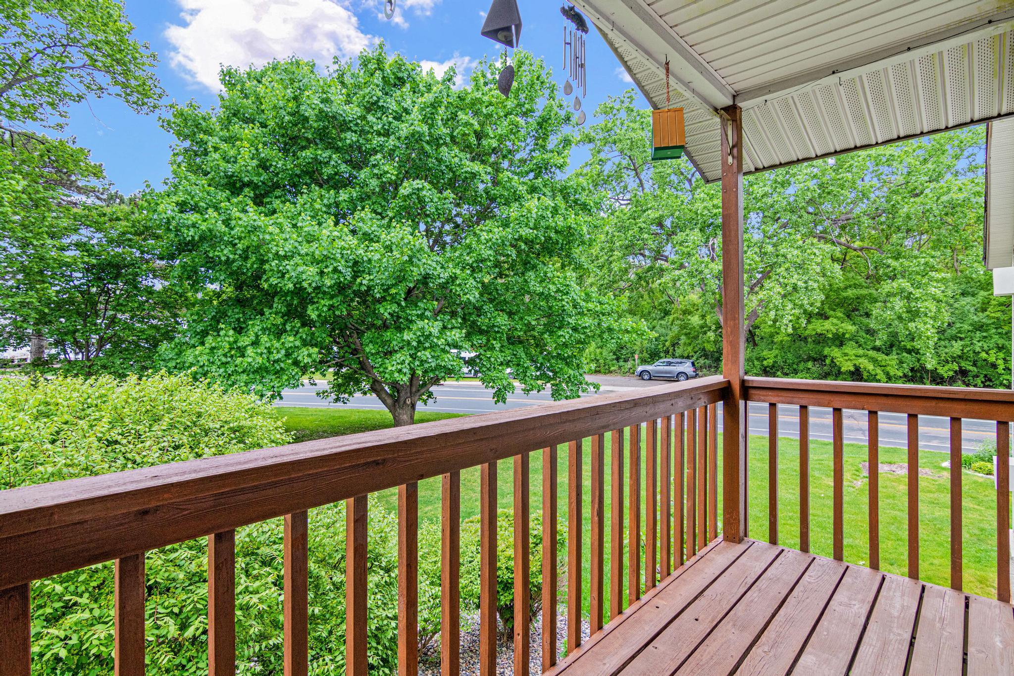 Deck off of living room!