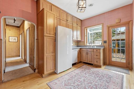 previous kitchen reimagined as a butler pantry