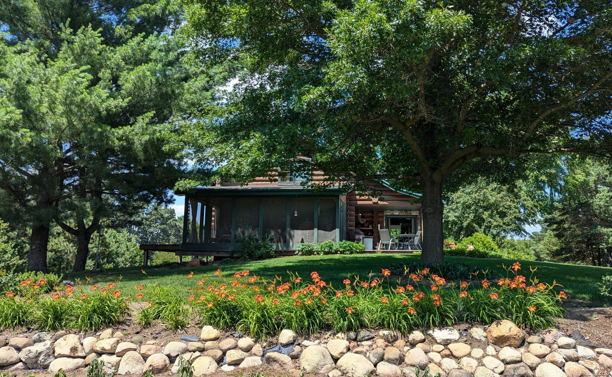 Gardens around the property have a nearby water source.