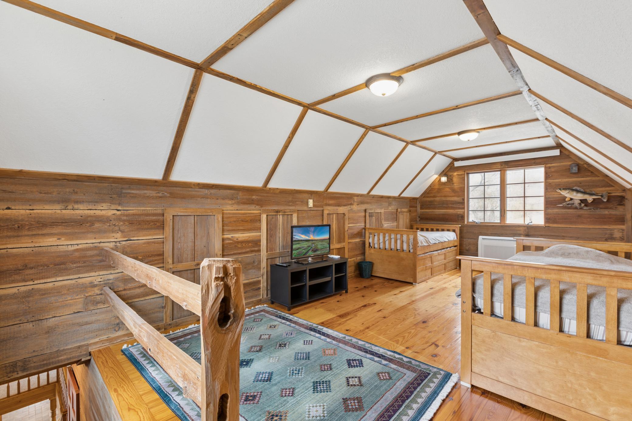 Whether you use this space as an office or a bedroom or bonus room you will love the additional space overtop of the garage.