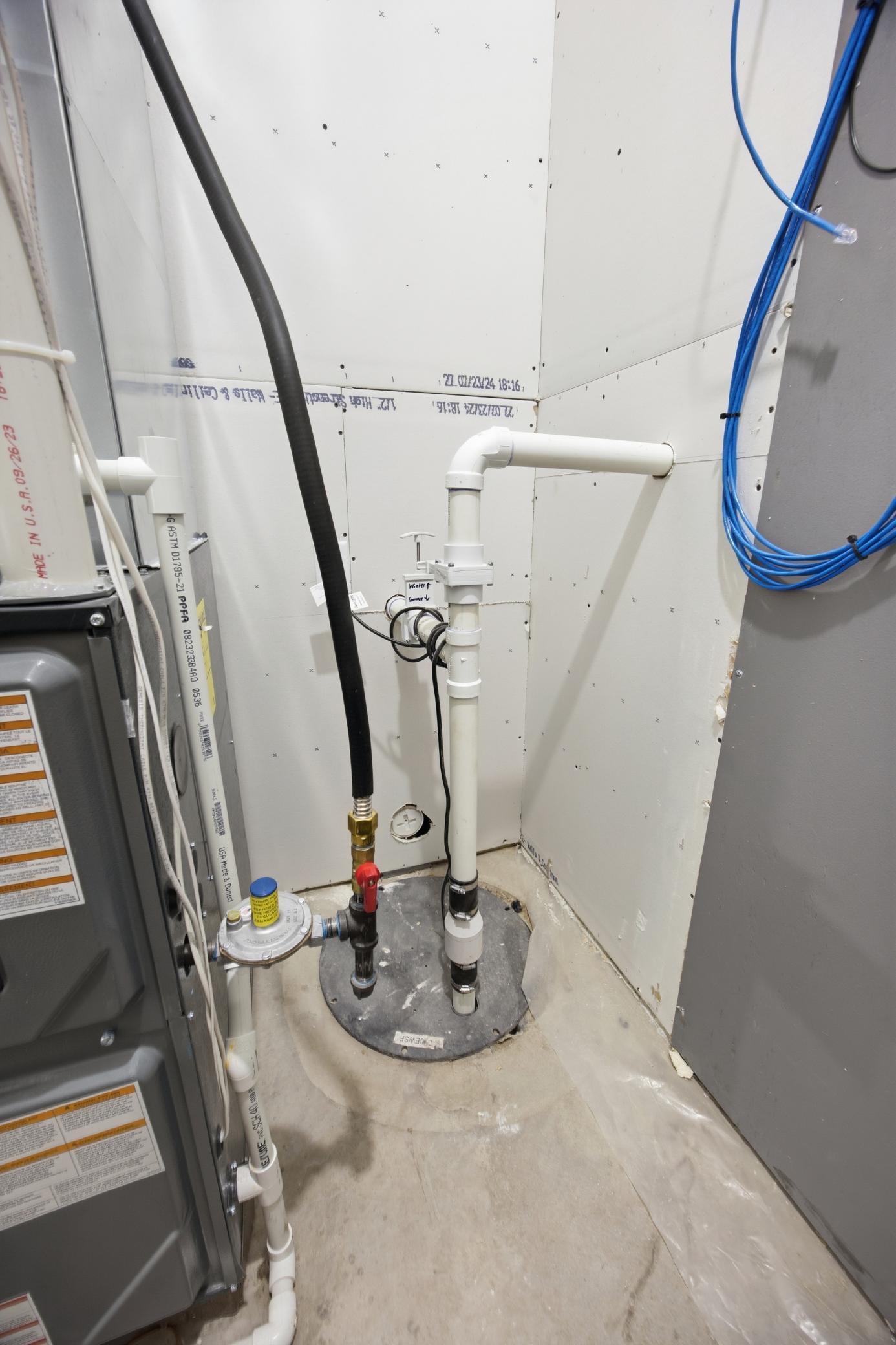 Utility Room Sump Pump Diverter