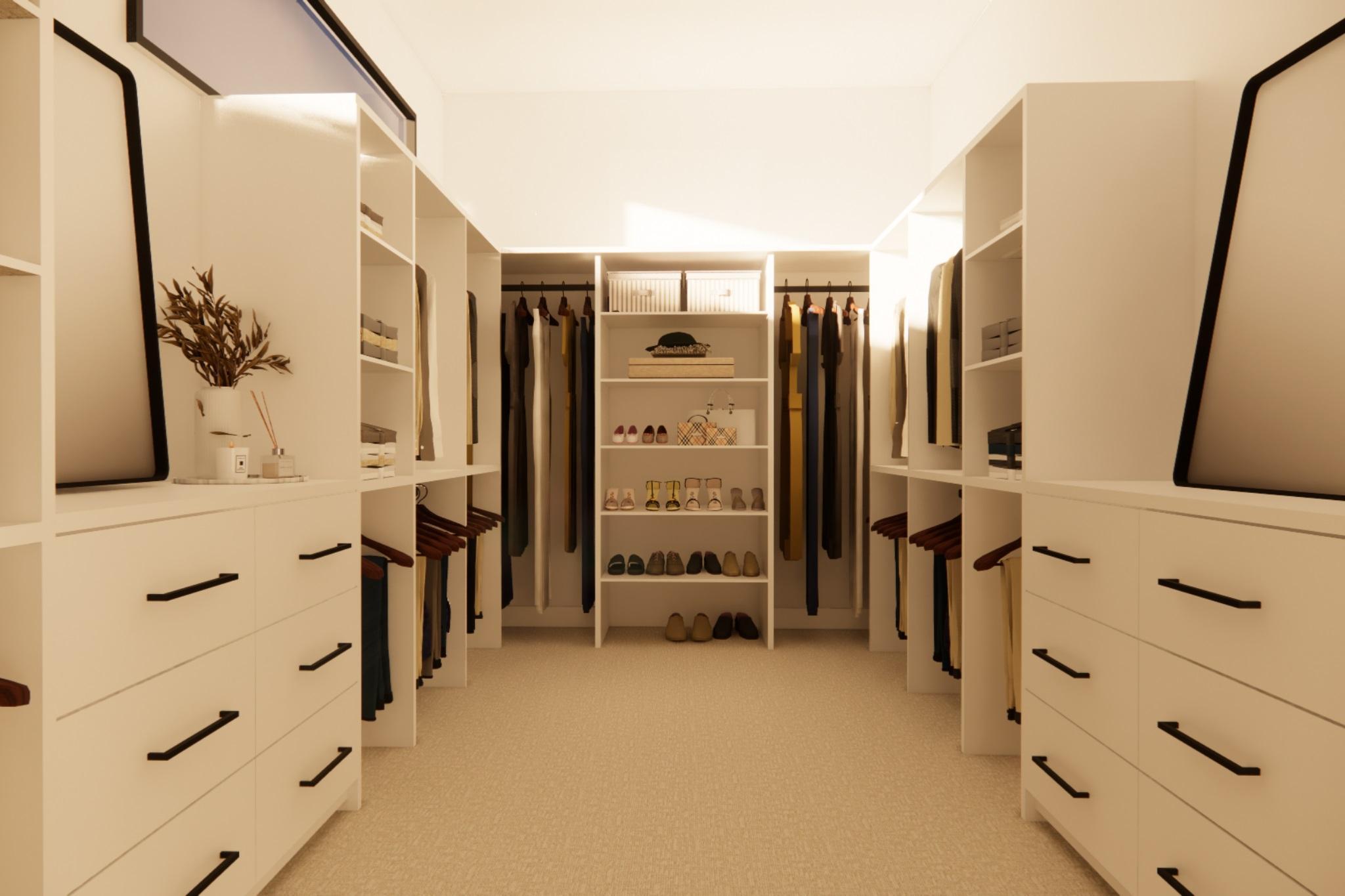 Rendering: Proposed Primary Closet