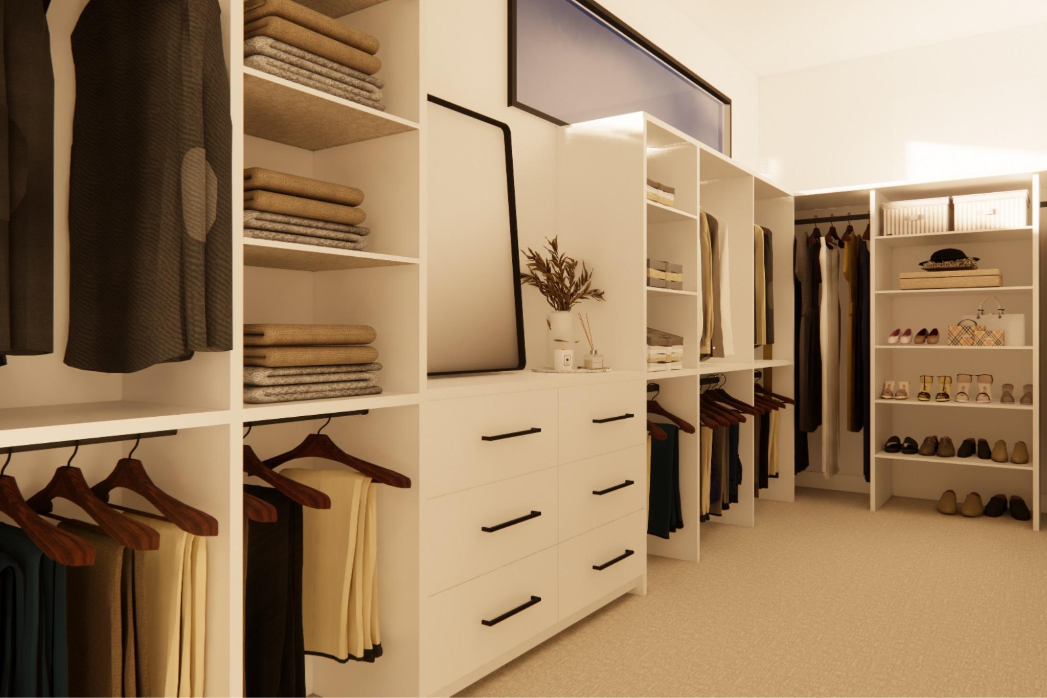 Rendering: Proposed Primary Closet