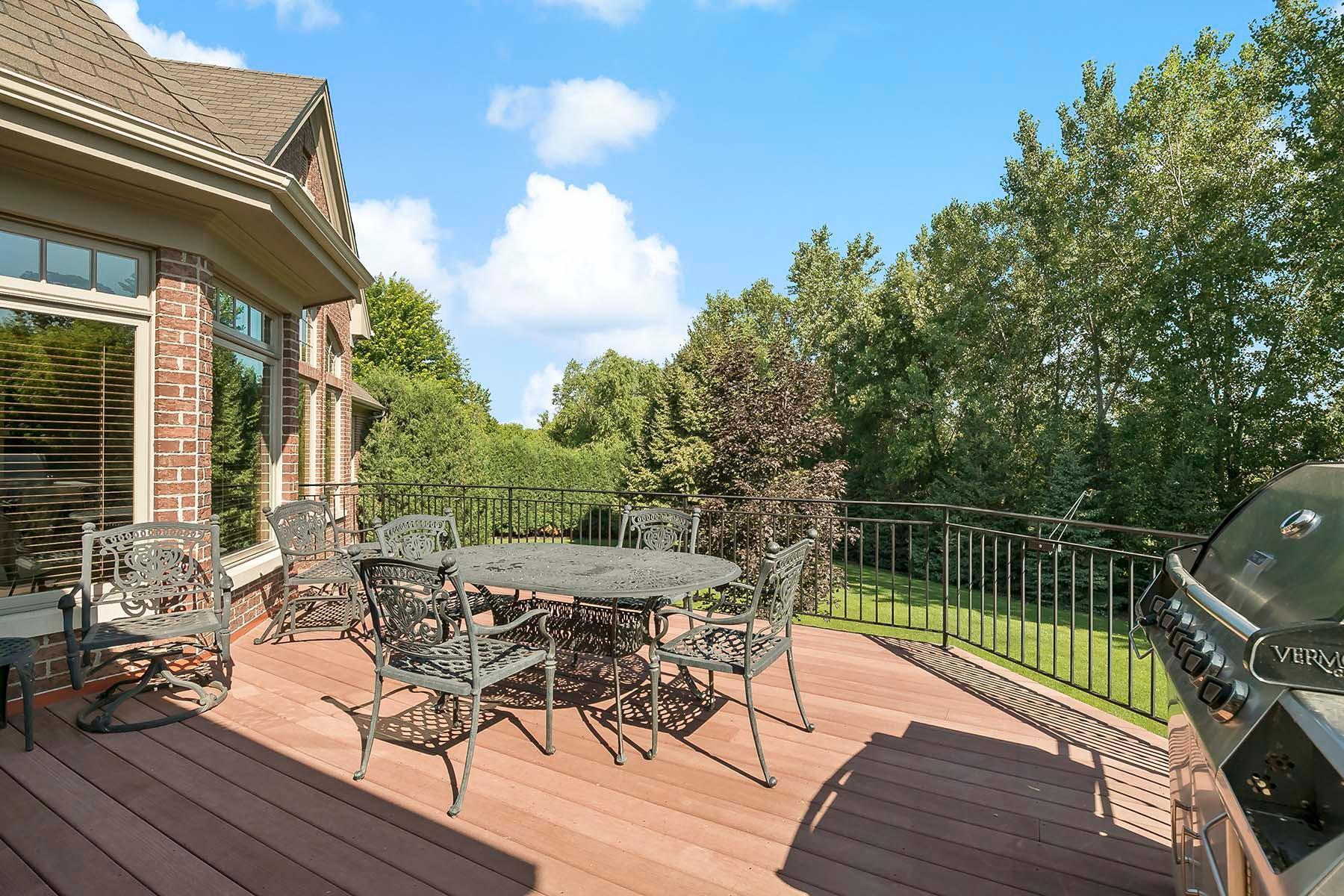 Thoughtfully plumbed for gas, the deck makes grilling effortless and enjoyable, ideal for summer cookouts and gatherings.