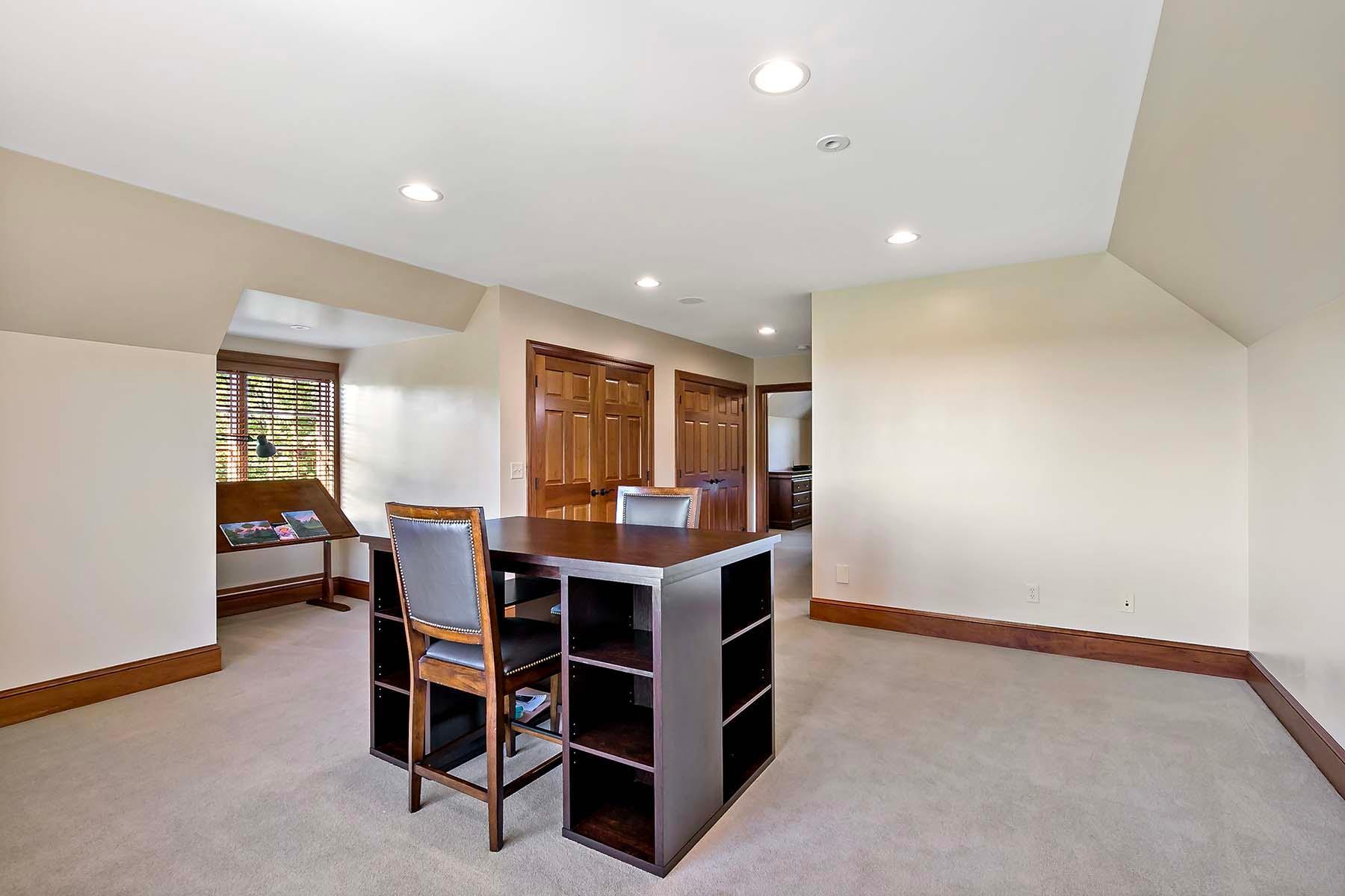 Bonus private living space above the garage, plumbed for a kitchen by the builder