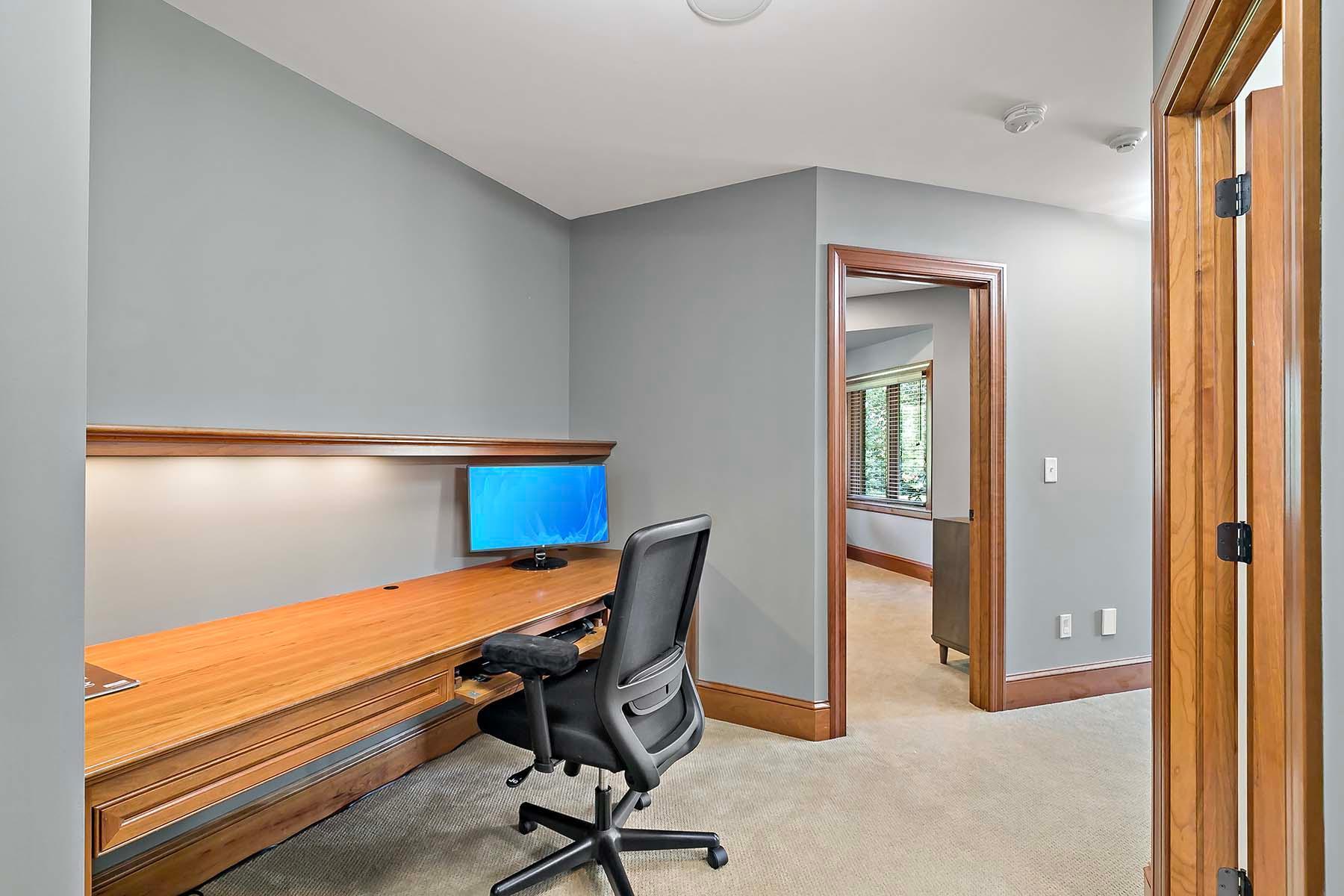 Two private office spaces in lower level, great for additional home offices or work space