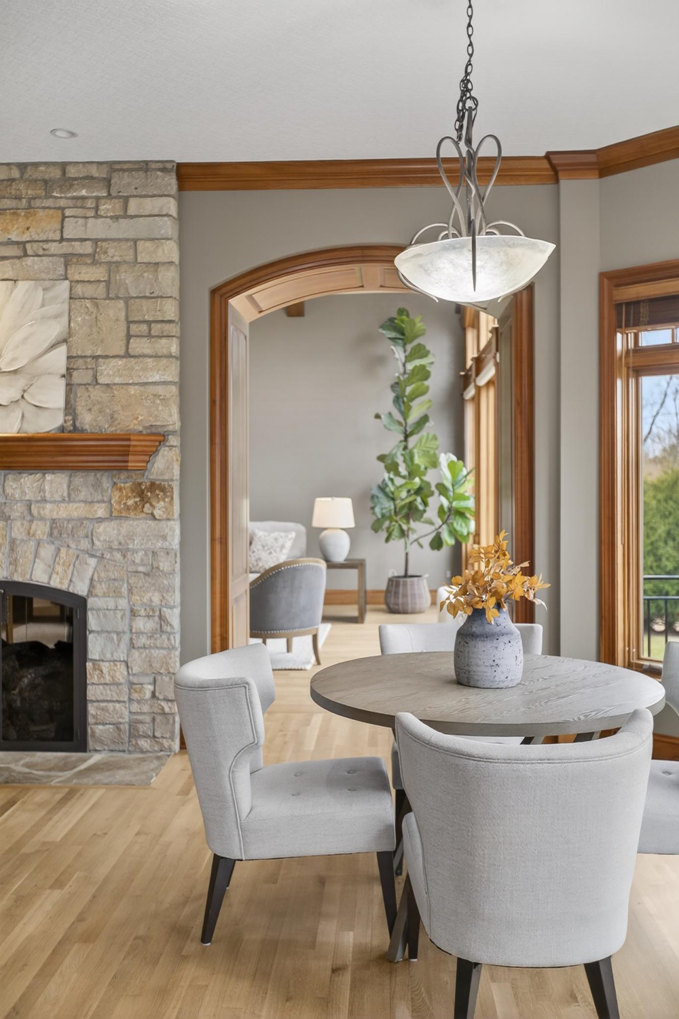 Stunning architecture throughout this custom model home