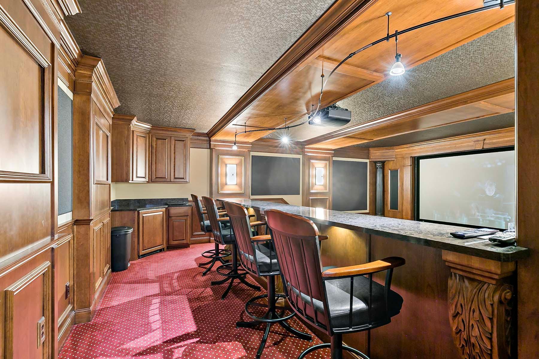 Custom real movie theater, great for entertaining large groups. Wired for more TV's