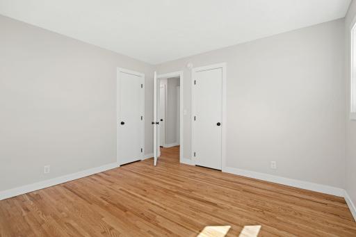 Bedroom #1 has two closets