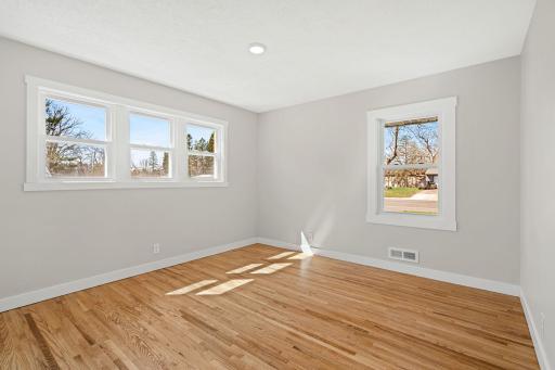 Bedroom #1 has west and south facing windows
