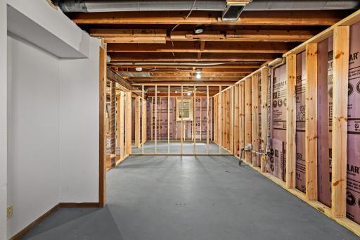 Lower Level is framed and ready for your touch