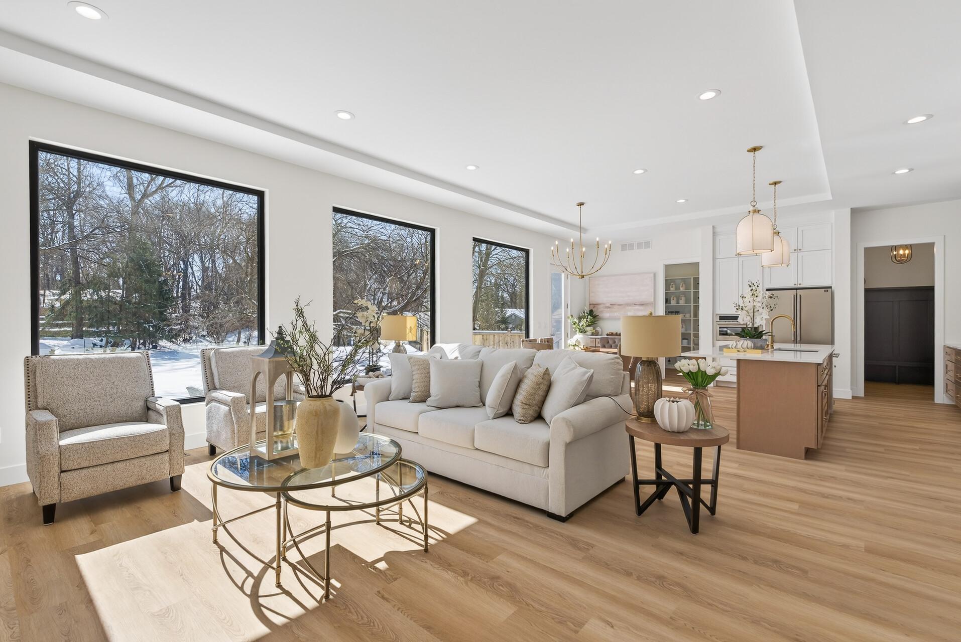 Sun filled main floor living room