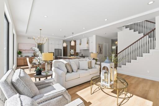 Open, sun-filled space—bright and ideal for daily living and entertaining