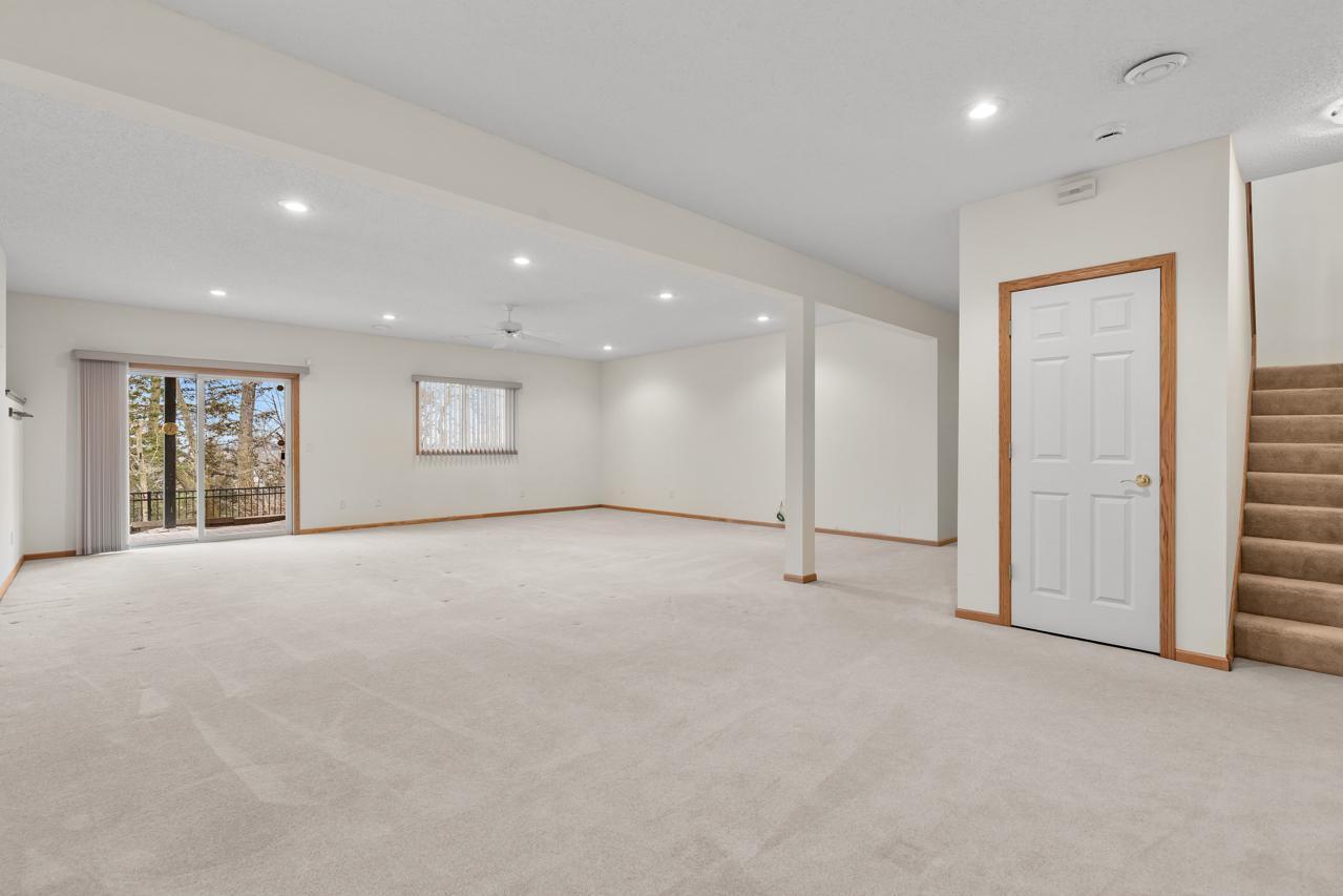 Look at this expansive walkout lower level space!